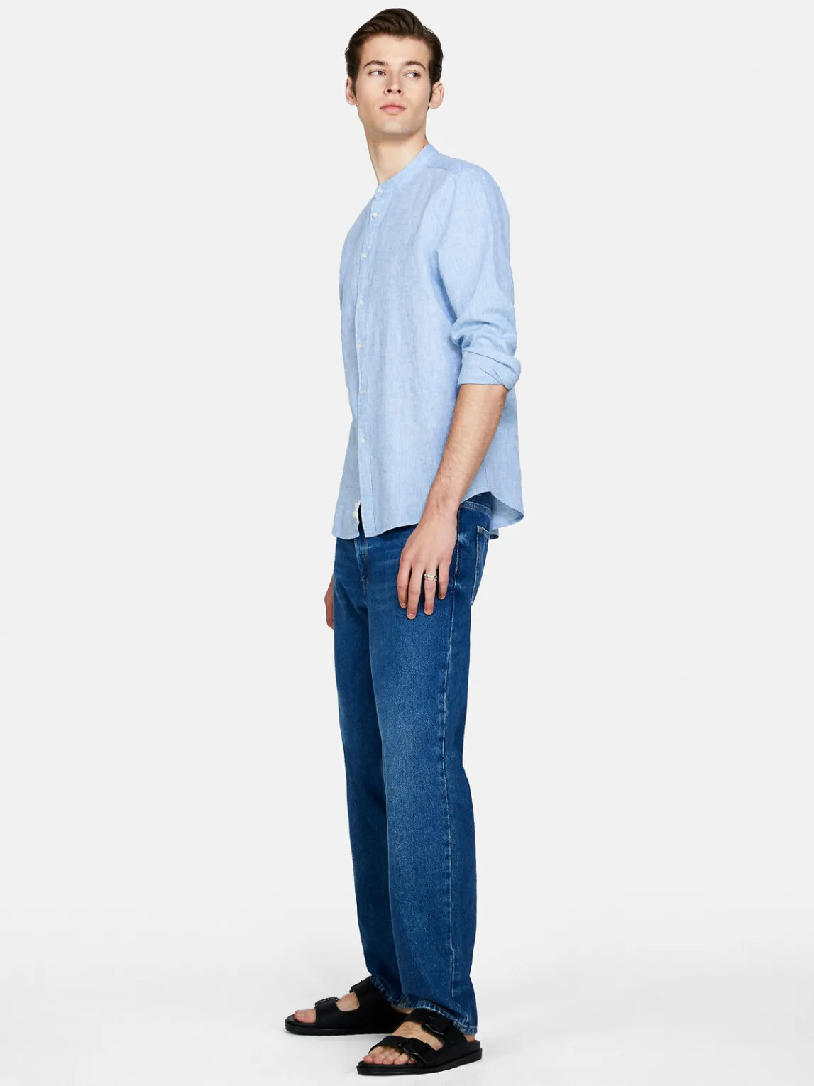 Men Sisley Shirts<Mandarin Collar Shirt