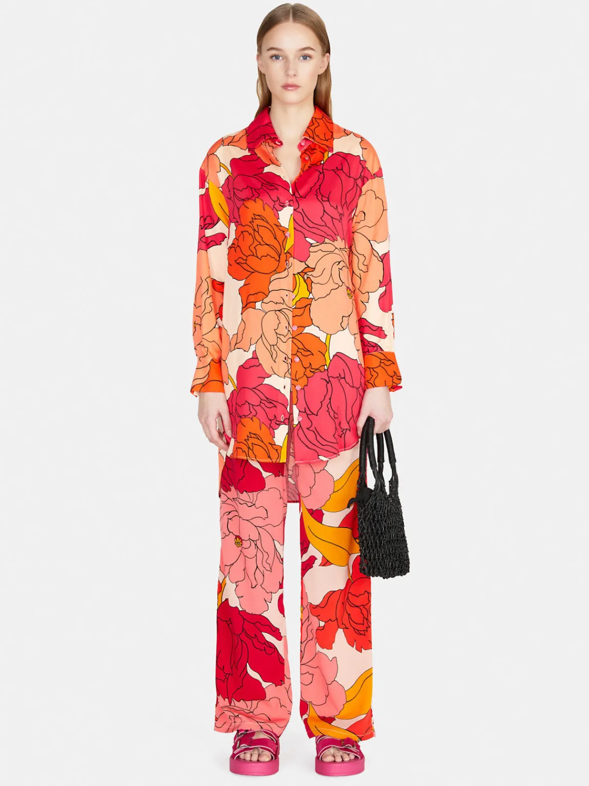 Women Sisley Dresses<Maxi Floral Shirt