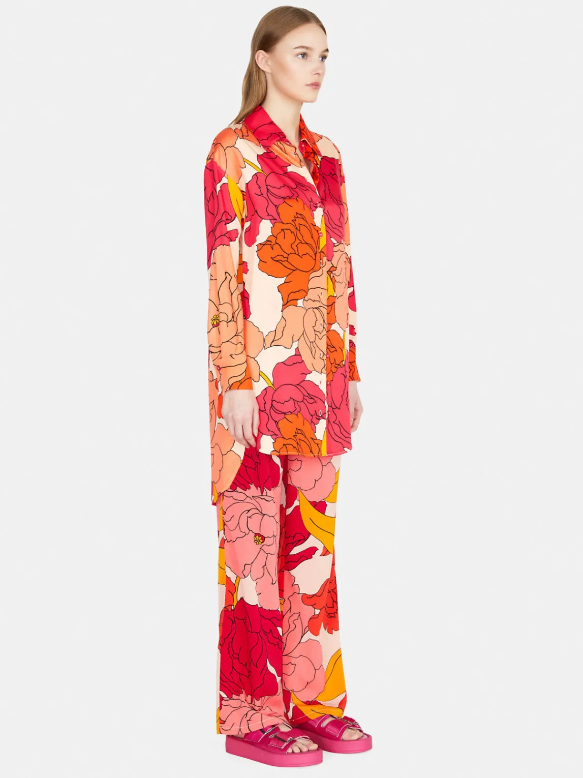 Women Sisley Dresses<Maxi Floral Shirt