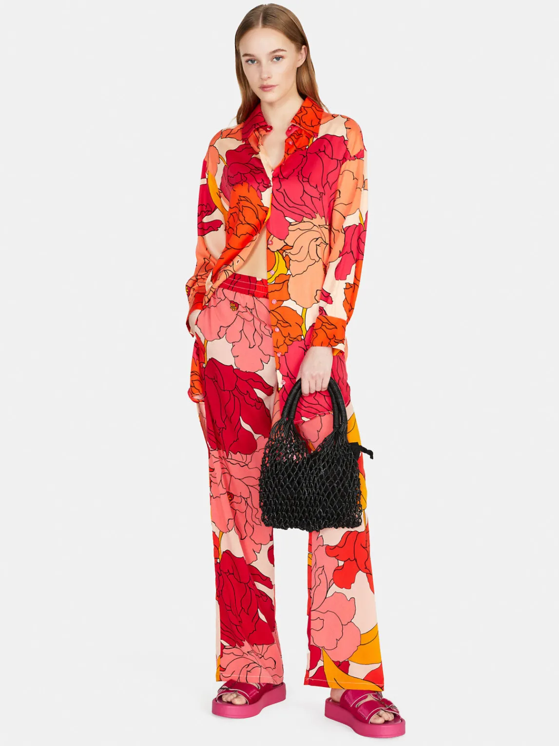 Women Sisley Dresses<Maxi Floral Shirt