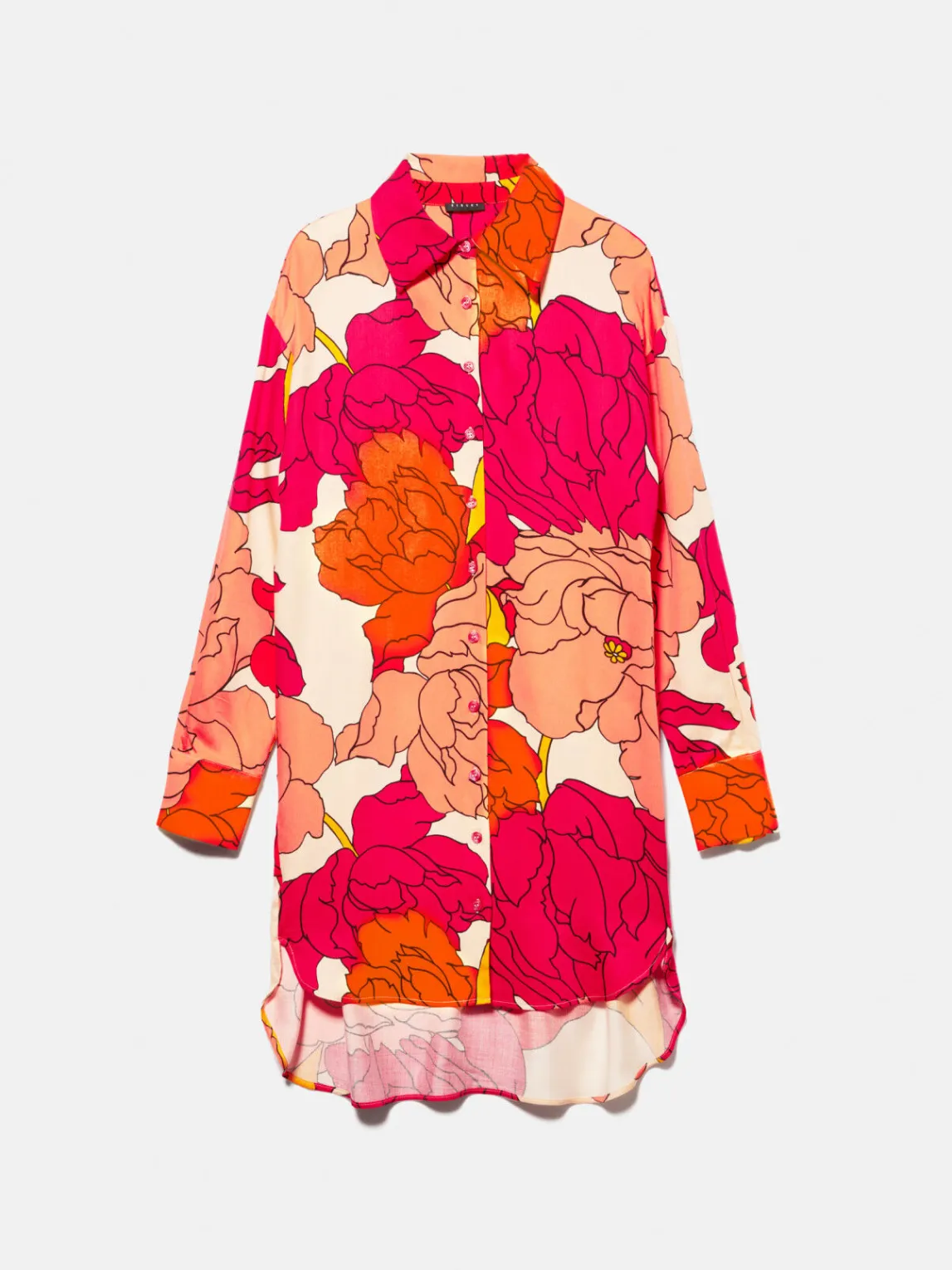 Women Sisley Dresses<Maxi Floral Shirt