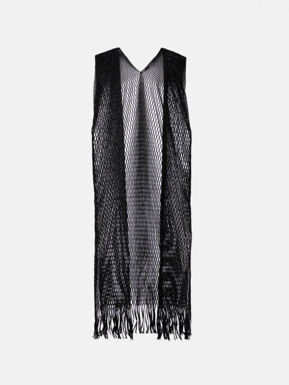 Women Sisley Accessories<Mesh Vest With Fringes