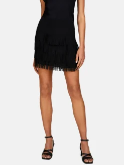 Women Sisley Skirts<Mini Skirt With Fringes