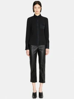 Women Sisley Shirts & Blouses<Mixed Fabric Shirt