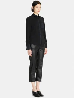 Women Sisley Shirts & Blouses<Mixed Fabric Shirt