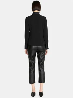 Women Sisley Shirts & Blouses<Mixed Fabric Shirt