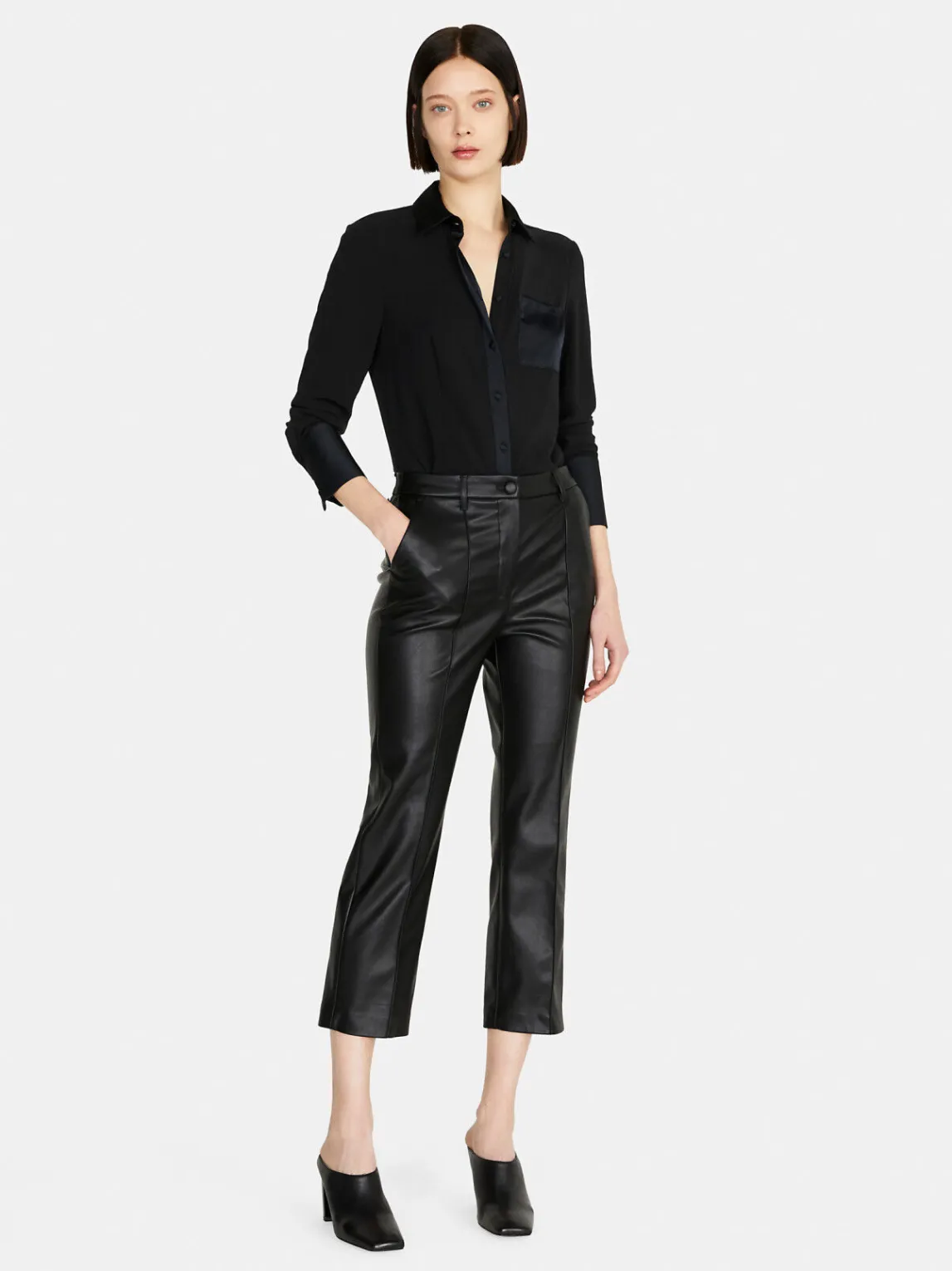 Women Sisley Shirts & Blouses<Mixed Fabric Shirt