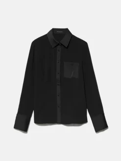 Women Sisley Shirts & Blouses<Mixed Fabric Shirt