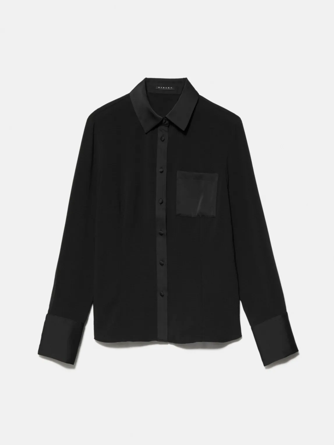 Women Sisley Shirts & Blouses<Mixed Fabric Shirt