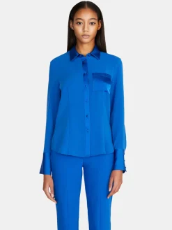 Women Sisley Shirts & Blouses<Mixed Fabric Shirt