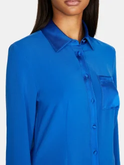 Women Sisley Shirts & Blouses<Mixed Fabric Shirt