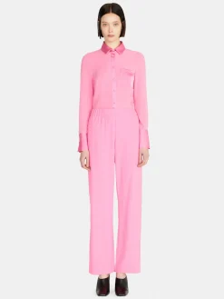 Women Sisley Shirts & Blouses<Mixed Fabric Shirt