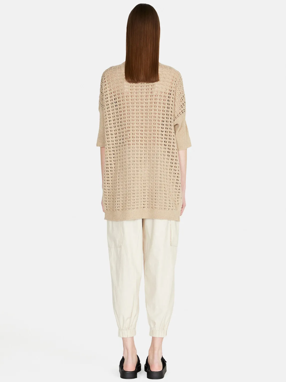 Women Sisley Jumpers & Knitwear<Open-Knit Oversized Sweater