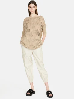 Women Sisley Jumpers & Knitwear<Open-Knit Oversized Sweater