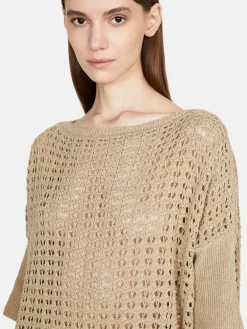 Women Sisley Jumpers & Knitwear<Open-Knit Oversized Sweater