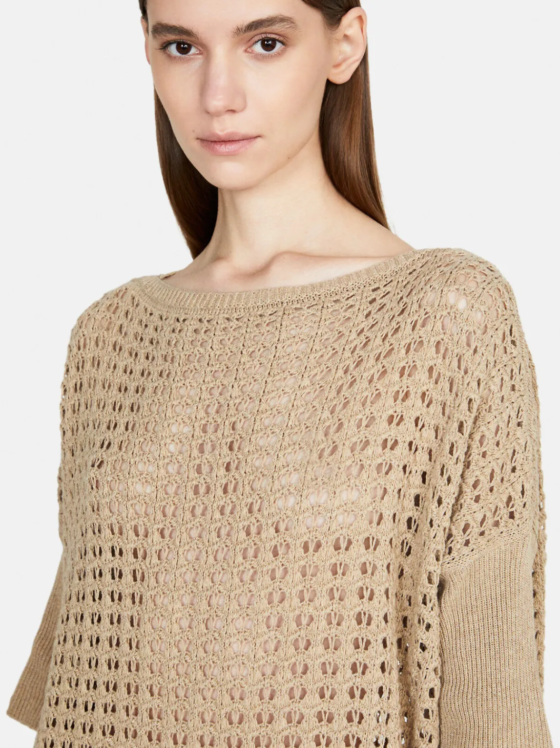 Women Sisley Jumpers & Knitwear<Open-Knit Oversized Sweater