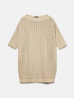 Women Sisley Jumpers & Knitwear<Open-Knit Oversized Sweater