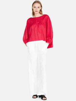 Women Sisley Shirts & Blouses<Oversized Blouse With Pleats