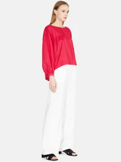 Women Sisley Shirts & Blouses<Oversized Blouse With Pleats