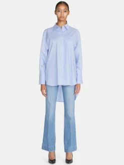Women Sisley Shirts & Blouses<Oversized Fit Shirt In 100% Cotton