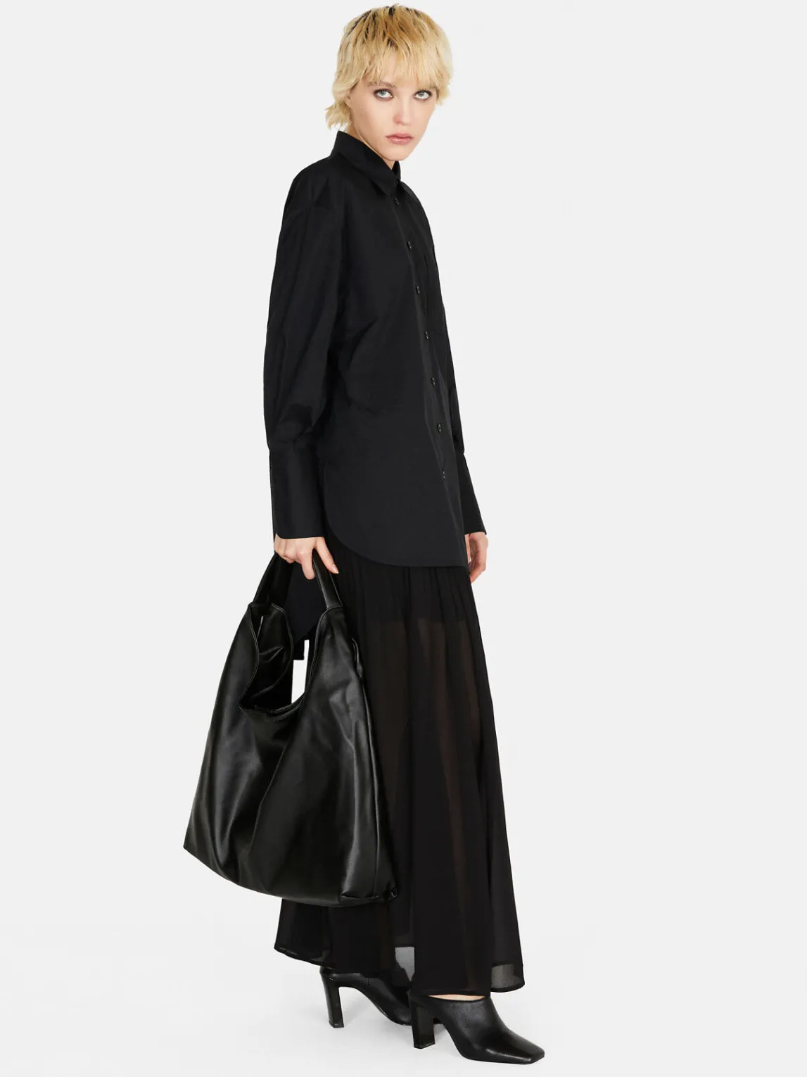 Women Sisley Shirts & Blouses<Oversized Fit Shirt In 100% Cotton