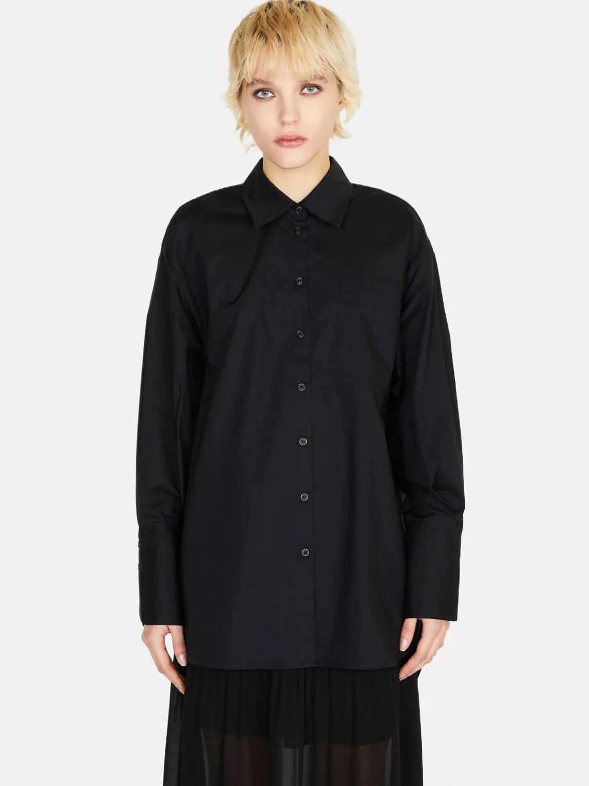 Women Sisley Shirts & Blouses<Oversized Fit Shirt In 100% Cotton