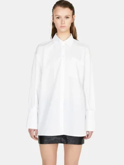 Women Sisley Shirts & Blouses<Oversized Fit Shirt In 100% Cotton