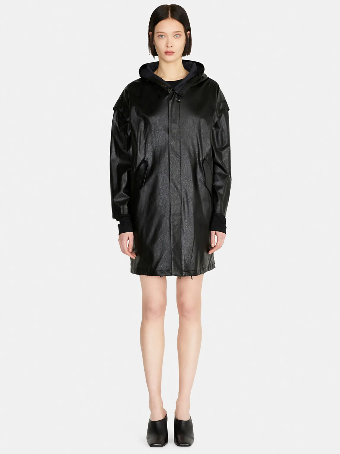 Women Sisley Jackets & Coats<Oversized Parka With Hood