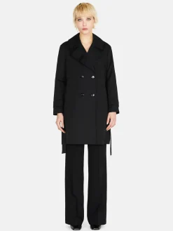 Women Sisley Jackets & Coats<Oversized Trench Coat With Sash