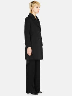 Women Sisley Jackets & Coats<Oversized Trench Coat With Sash