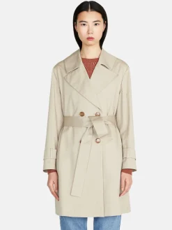 Women Sisley Jackets & Coats<Oversized Trench Coat With Sash