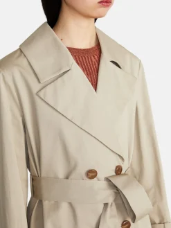 Women Sisley Jackets & Coats<Oversized Trench Coat With Sash