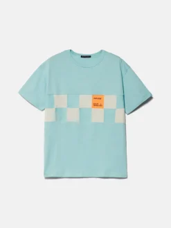 Boys Sisley Shirts & T-Shirts<Oversized T-Shirt With Neon Details