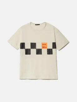 Boys Sisley Shirts & T-Shirts<Oversized T-Shirt With Neon Details