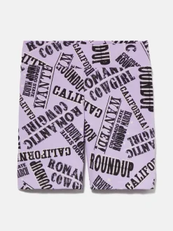 Girls Sisley Trousers & Skirts<Printed Cycling Shorts