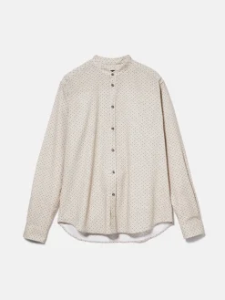 Men Sisley Shirts<Printed Mandarin Collar Shirt
