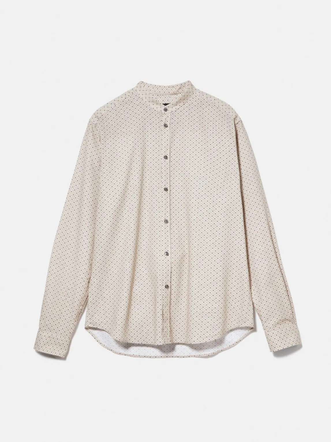 Men Sisley Shirts<Printed Mandarin Collar Shirt