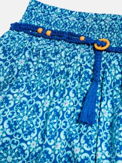 Girls Sisley Trousers & Skirts<Printed Mini Skirt With Belt