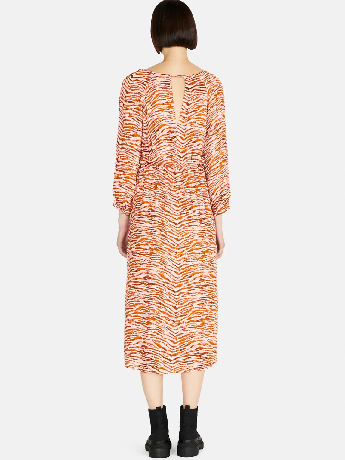 Women Sisley Dresses<Printed Satin Midi Dress