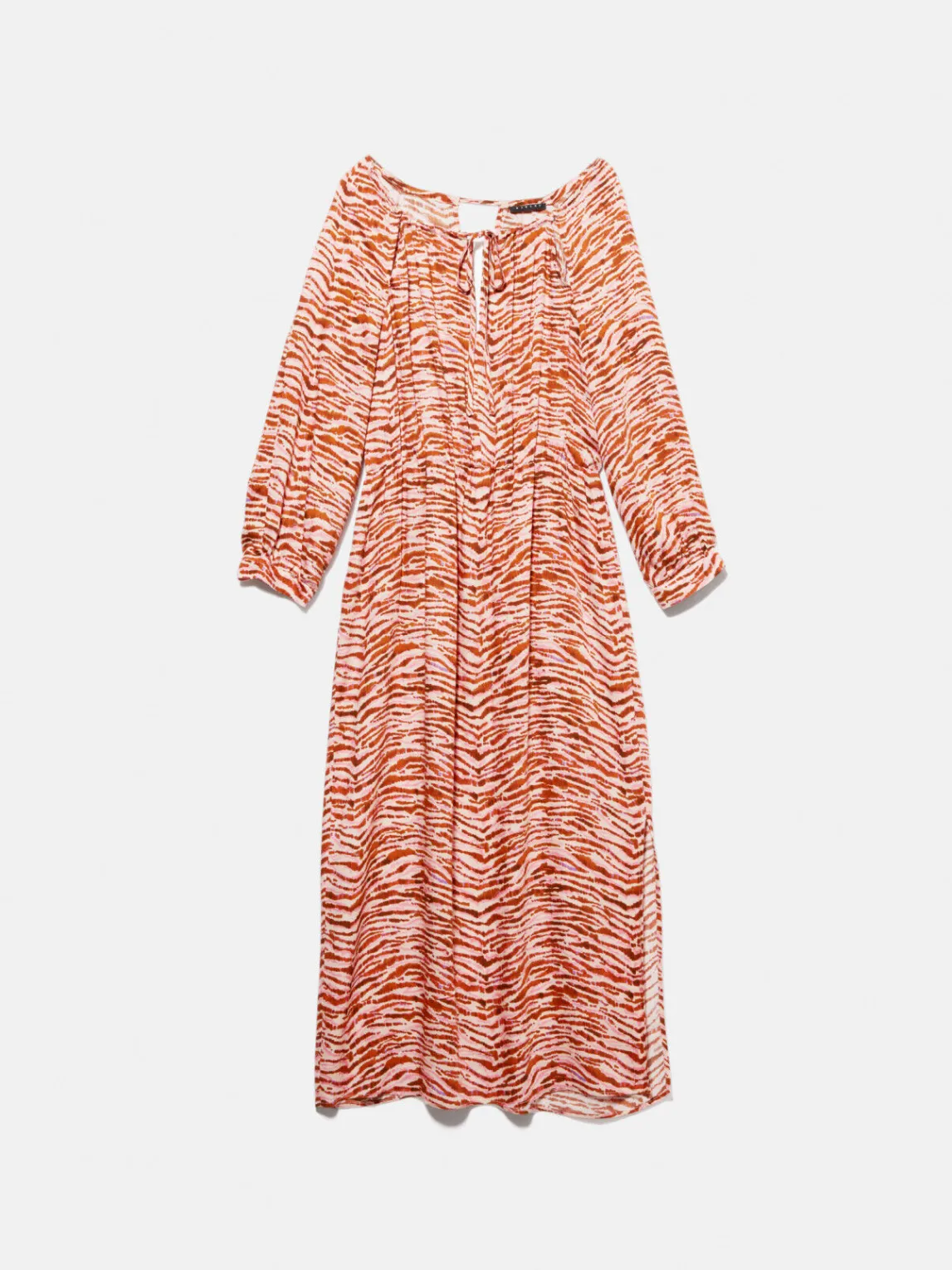 Women Sisley Dresses<Printed Satin Midi Dress