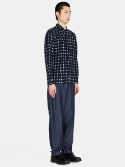 Men Sisley Shirts<Printed Shirt In Linen Blend