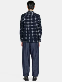 Men Sisley Shirts<Printed Shirt In Linen Blend