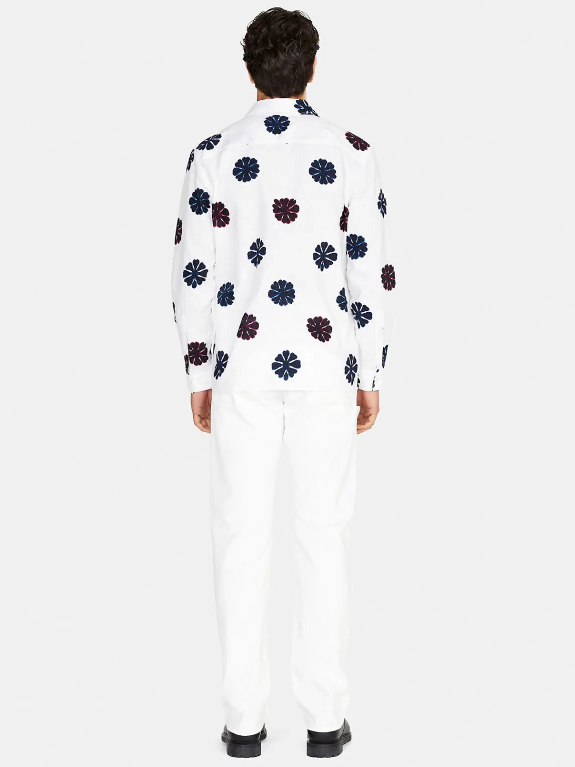 Men Sisley Shirts<Printed Shirt In Linen Blend