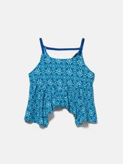 Girls Sisley Tops & T-Shirts<Printed Uneven Top