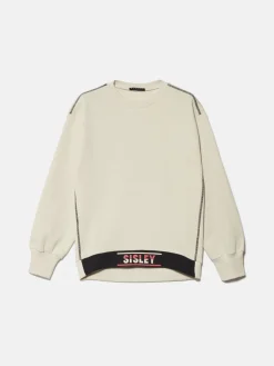 Girls Sisley Jumpers & Cardigans<Pullover Sweatshirt With Logoed Elastic
