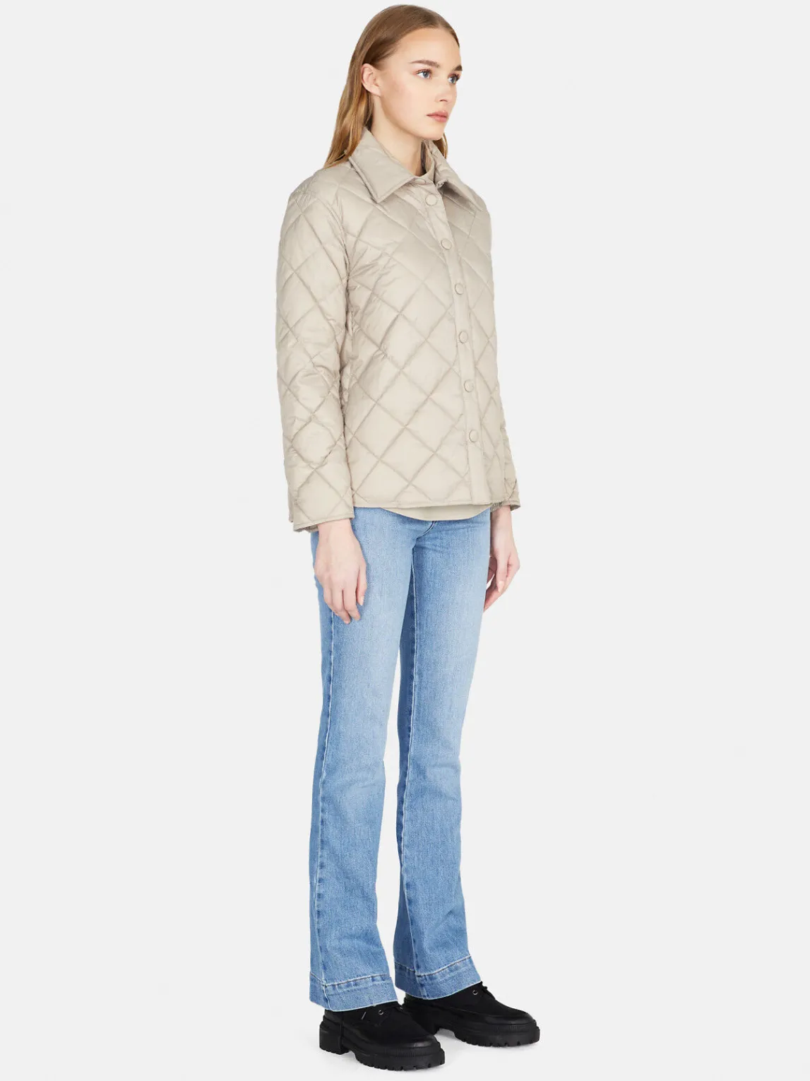 Women Sisley Jackets & Coats<Quilted Shirt-Jacket