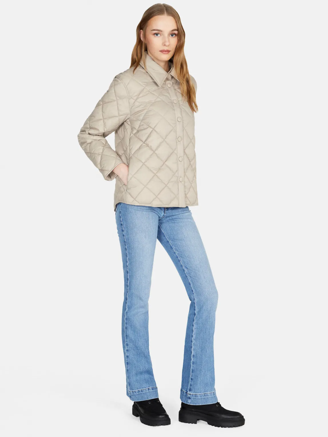 Women Sisley Jackets & Coats<Quilted Shirt-Jacket