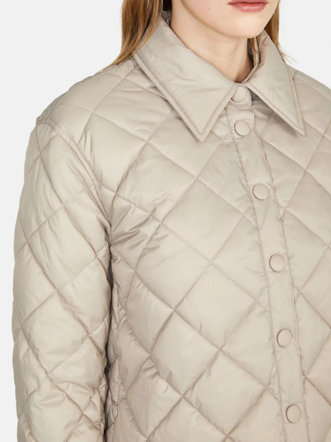 Women Sisley Jackets & Coats<Quilted Shirt-Jacket