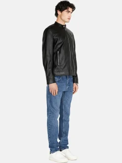 Men Sisley Jackets & Coats<Regular Fit Biker Jacket