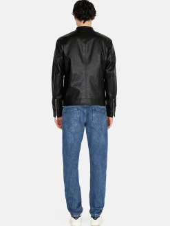 Men Sisley Jackets & Coats<Regular Fit Biker Jacket